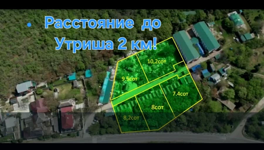 Земельный участок 7,4 сотки в поселке Сукко